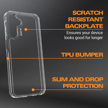 EFM Case and Screen Bundle For Samsung Galaxy A55 5G - Clear